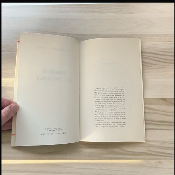 Paperback French Edition MORALITÉS POSTMODERNES Jean-Francois Lyotard 1993 - Picture 4 of 6